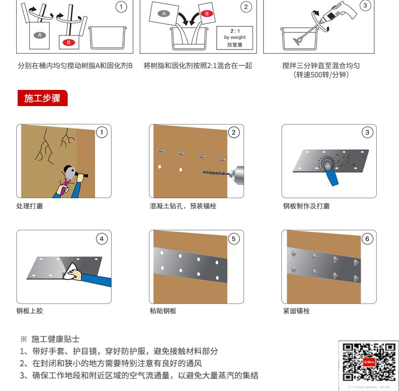 包钢来凤粘钢加固施工过程